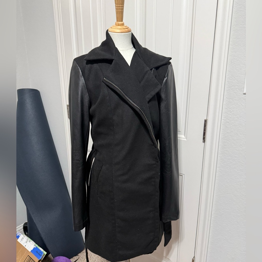 Jack by BB Dakota Women's Black Pea Coat